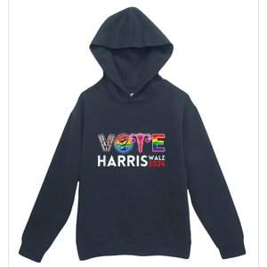 Kamala Harris Walz 2024 Lgbt Vote Harris Walz Waltz Urban Pullover Hoodie