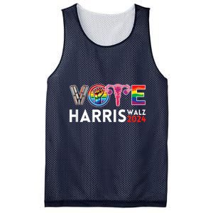 Kamala Harris Walz 2024 Lgbt Vote Harris Walz Waltz Mesh Reversible Basketball Jersey Tank