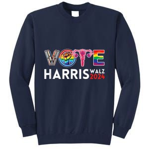 Kamala Harris Walz 2024 Lgbt Vote Harris Walz Waltz Tall Sweatshirt