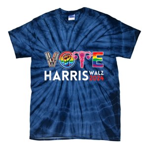 Kamala Harris Walz 2024 Lgbt Vote Harris Walz Waltz Tie-Dye T-Shirt