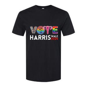 Kamala Harris Walz 2024 Lgbt Vote Harris Walz Waltz Softstyle CVC T-Shirt