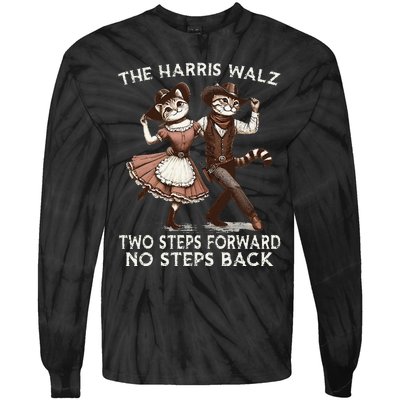 Kamala Harris Walz 2024 Waltz Dance 2 Steps Forward Not Back Tie-Dye Long Sleeve Shirt