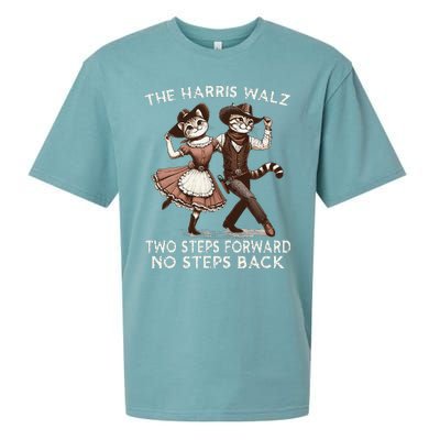 Kamala Harris Walz 2024 Waltz Dance 2 Steps Forward Not Back Sueded Cloud Jersey T-Shirt