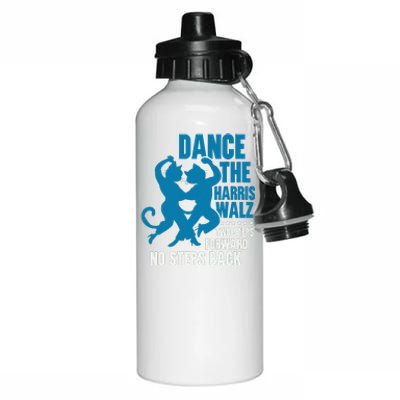 Kamala Harris Walz 2024 Waltz Dance 2 Steps Forward Not Back Aluminum Water Bottle