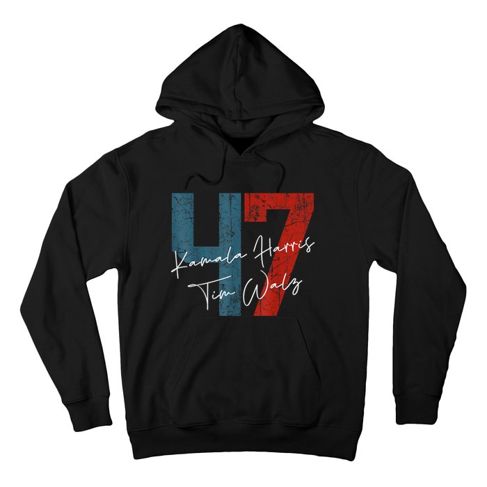 Kamala Harris Walz 2024 Harris Waltz President Democratic 47 Hoodie