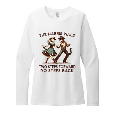 Kamala Harris Walz 2024 Waltz Dance 2 Steps Forward Not Back Womens CVC Long Sleeve Shirt