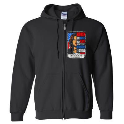 Kamala Harris Wo Belong In Place Where Decisions Are Made Full Zip Hoodie