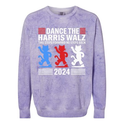 Kamala Harris Walz 2024 Waltz Dance Colorblast Crewneck Sweatshirt