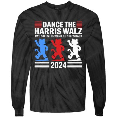 Kamala Harris Walz 2024 Waltz Dance Tie-Dye Long Sleeve Shirt