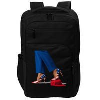 Kamala Harris With High Heels Stepping On Red Hat Impact Tech Backpack