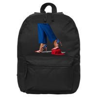 Kamala Harris With High Heels Stepping On Red Hat 16 in Basic Backpack