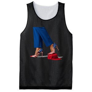 Kamala Harris With High Heels Stepping On Red Hat Mesh Reversible Basketball Jersey Tank