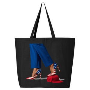 Kamala Harris With High Heels Stepping On Red Hat 25L Jumbo Tote