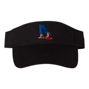 Kamala Harris With High Heels Stepping On Red Hat Valucap Bio-Washed Visor