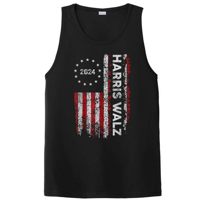 Kamala Harris Walz 2024 Harris Waltz Vp President 47th Flag PosiCharge Competitor Tank