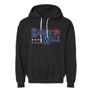 Kamala Harris Walz Kamala Harris President 2024 Garment-Dyed Fleece Hoodie