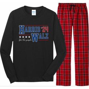 Kamala Harris Walz Kamala Harris President 2024 Long Sleeve Pajama Set