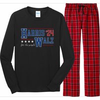 Kamala Harris Walz Kamala Harris President 2024 Long Sleeve Pajama Set