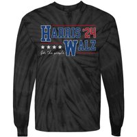 Kamala Harris Walz Kamala Harris President 2024 Tie-Dye Long Sleeve Shirt