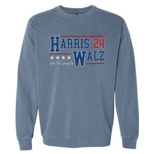 Kamala Harris Walz Kamala Harris President 2024 Garment-Dyed Sweatshirt