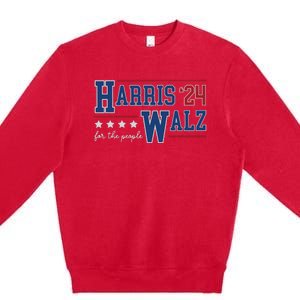 Kamala Harris Walz Kamala Harris President 2024 Premium Crewneck Sweatshirt