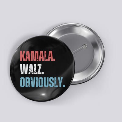 Kamala Harris Walz Obviously Button