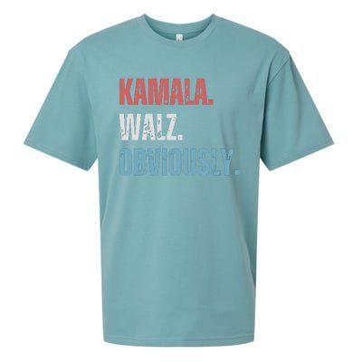 Kamala Harris Walz Obviously Sueded Cloud Jersey T-Shirt