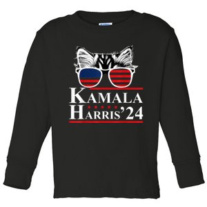 Kamala Harris Walz 2024 Harris Waltz Democratic Vp President Toddler Long Sleeve Shirt