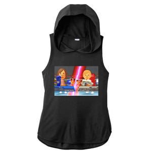 Kamala Haris X Donald Trump Mii Boxing Presidential Election Ladies PosiCharge Tri-Blend Wicking Draft Hoodie Tank