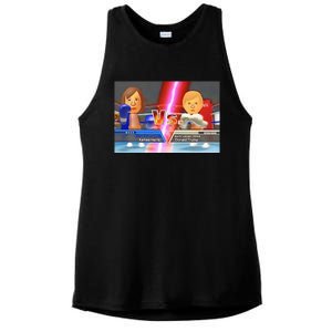 Kamala Haris X Donald Trump Mii Boxing Presidential Election Ladies PosiCharge Tri-Blend Wicking Tank