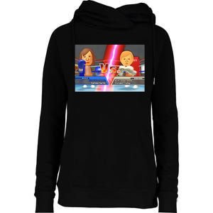 Kamala Haris X Donald Trump Mii Boxing Presidential Election Womens Funnel Neck Pullover Hood