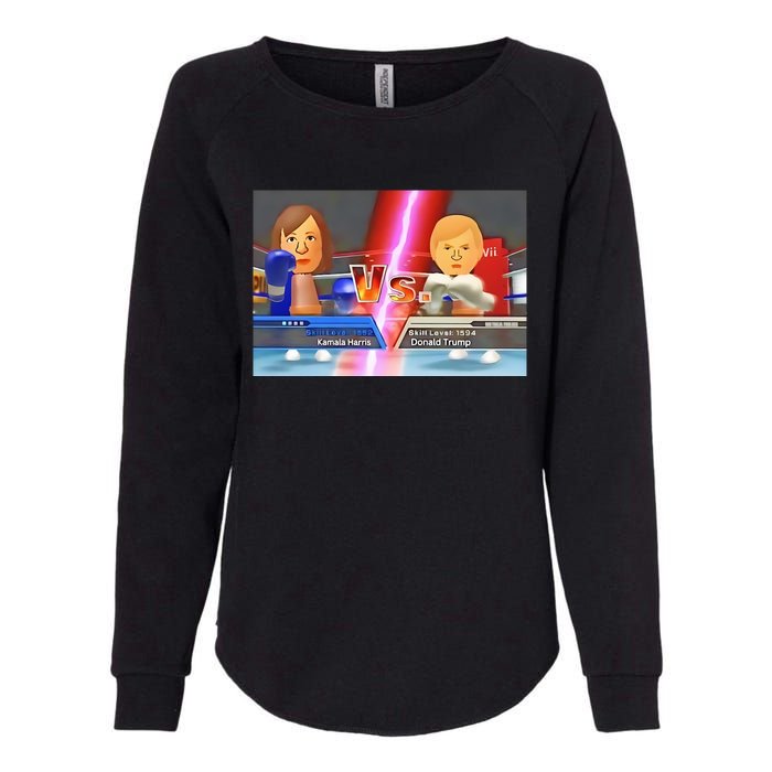 Kamala Haris X Donald Trump Mii Boxing Presidential Election Womens California Wash Sweatshirt