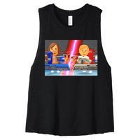 Kamala Haris X Donald Trump Mii Boxing Presidential Election Women's Racerback Cropped Tank