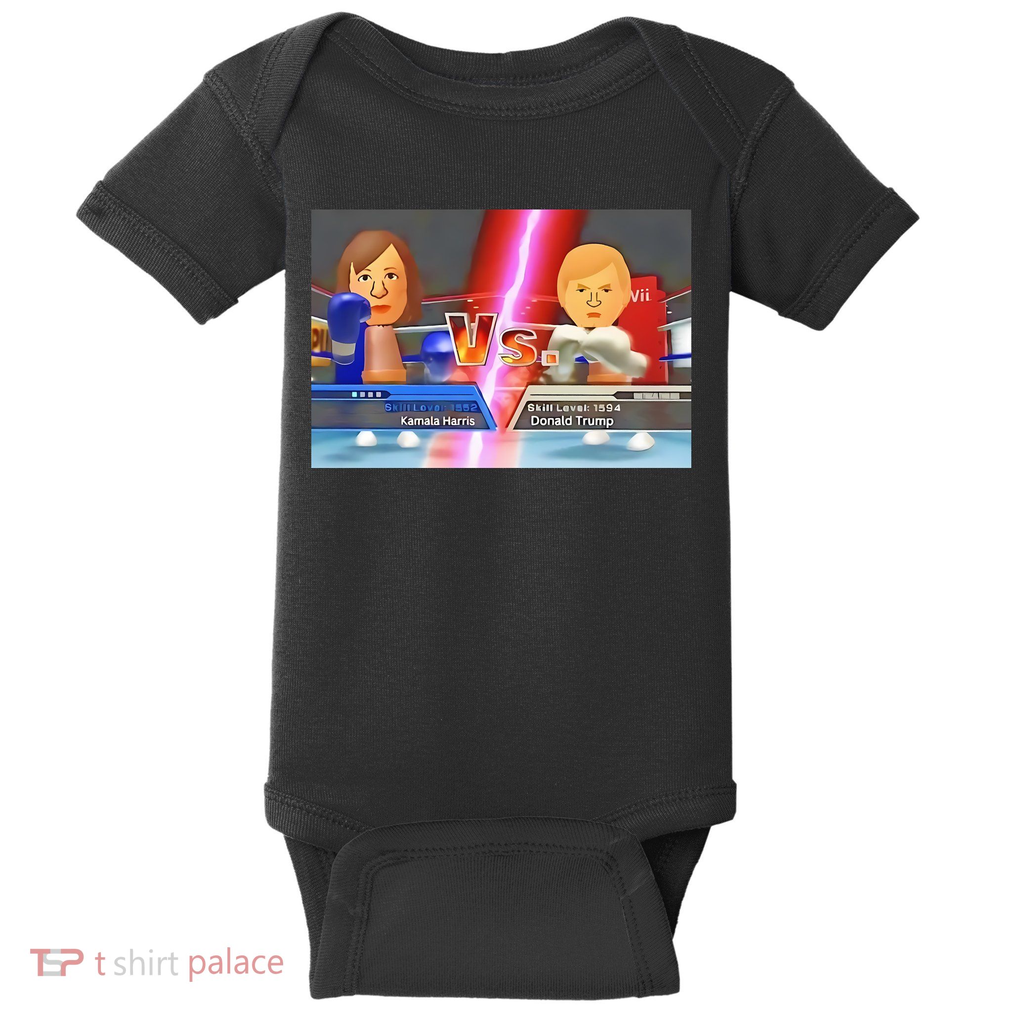 Kamala Haris X Donald Trump Mii Boxing Presidential Election Baby Bodysuit