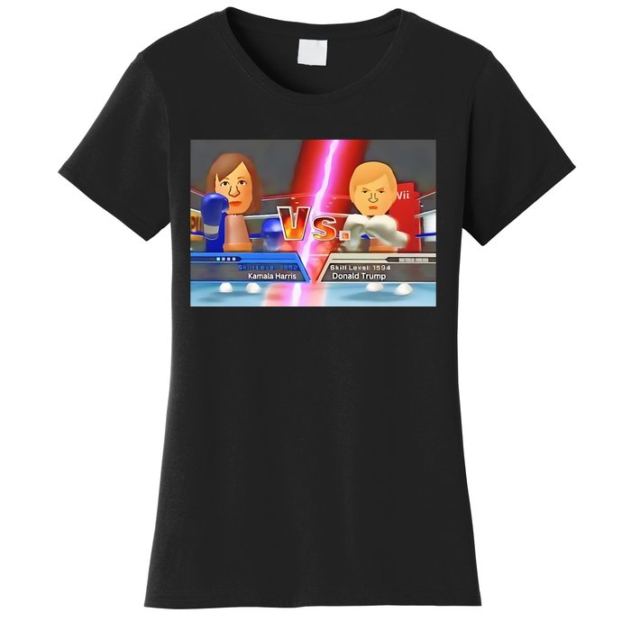 Kamala Haris X Donald Trump Mii Boxing Presidential Election Women's T-Shirt