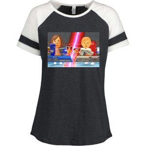 Kamala Haris X Donald Trump Mii Boxing Presidential Election Enza Ladies Jersey Colorblock Tee