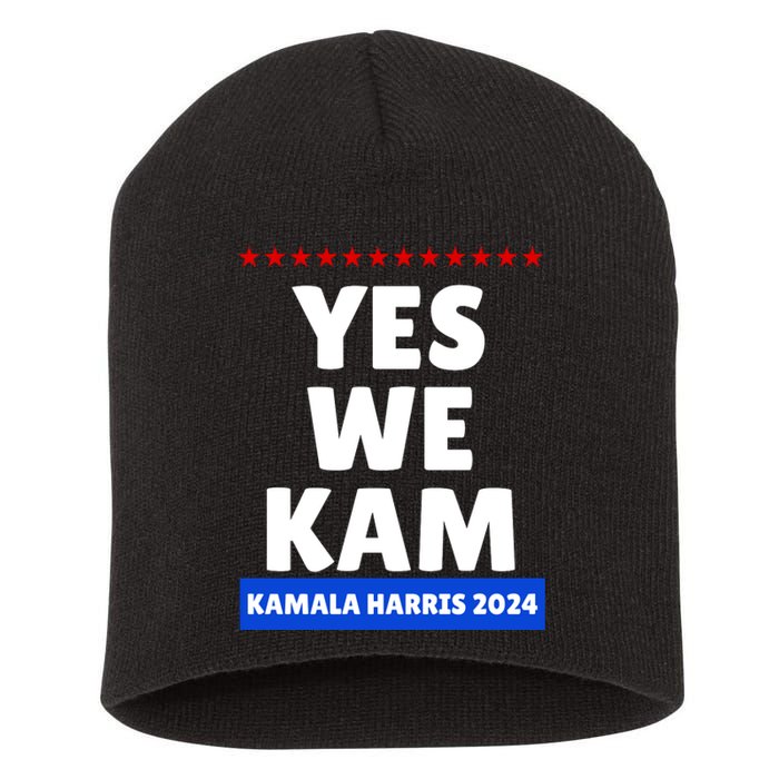 Kamala Harris Yes We Kam! For Us President 2024 Short Acrylic Beanie