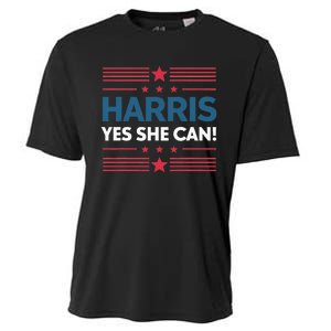 Kamala Harris Yes She Can Cooling Performance Crew T-Shirt