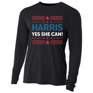 Kamala Harris Yes She Can Cooling Performance Long Sleeve Crew