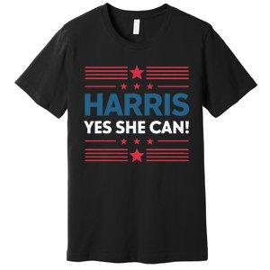 Kamala Harris Yes She Can Premium T-Shirt