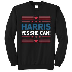 Kamala Harris Yes She Can Tall Sweatshirt