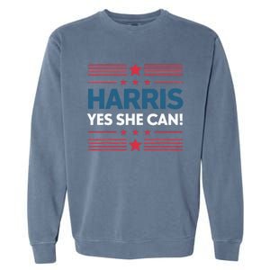 Kamala Harris Yes She Can Garment-Dyed Sweatshirt