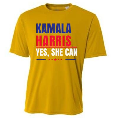 Kamala Harris Yes She Can Bold Political Statement Premium Cooling Performance Crew T-Shirt