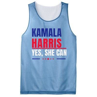 Kamala Harris Yes She Can Bold Political Statement Premium Mesh Reversible Basketball Jersey Tank