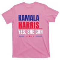 Kamala Harris Yes She Can Bold Political Statement Premium T-Shirt