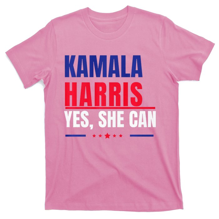 Kamala Harris Yes She Can Bold Political Statement Premium T-Shirt