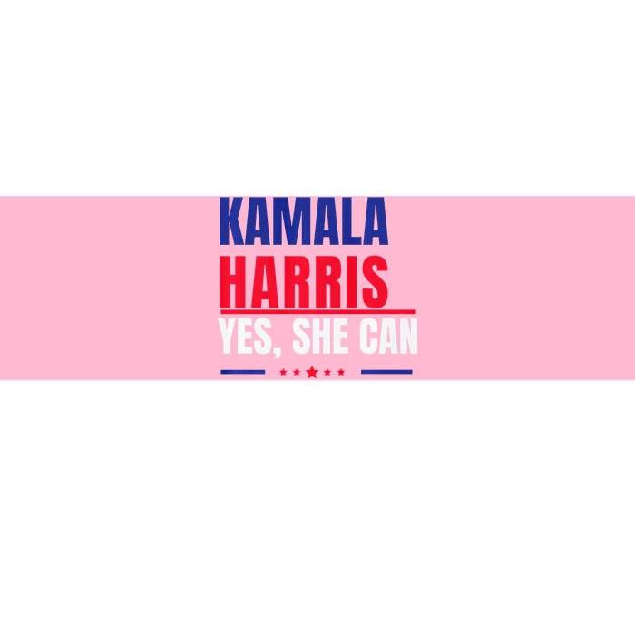 Kamala Harris Yes She Can Bold Political Statement Premium Bumper Sticker