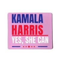 Kamala Harris Yes She Can Bold Political Statement Premium Mousepad