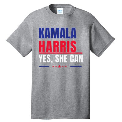 Kamala Harris Yes She Can Bold Political Statement Premium Tall T-Shirt