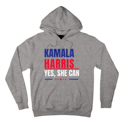 Kamala Harris Yes She Can Bold Political Statement Premium Tall Hoodie